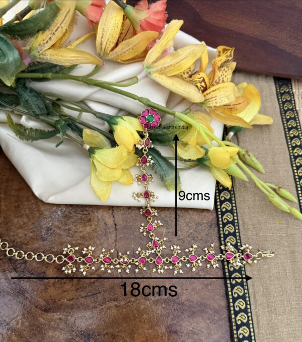 Jadau Bridal Haath phool | Panja | Hand chain (Single pc)