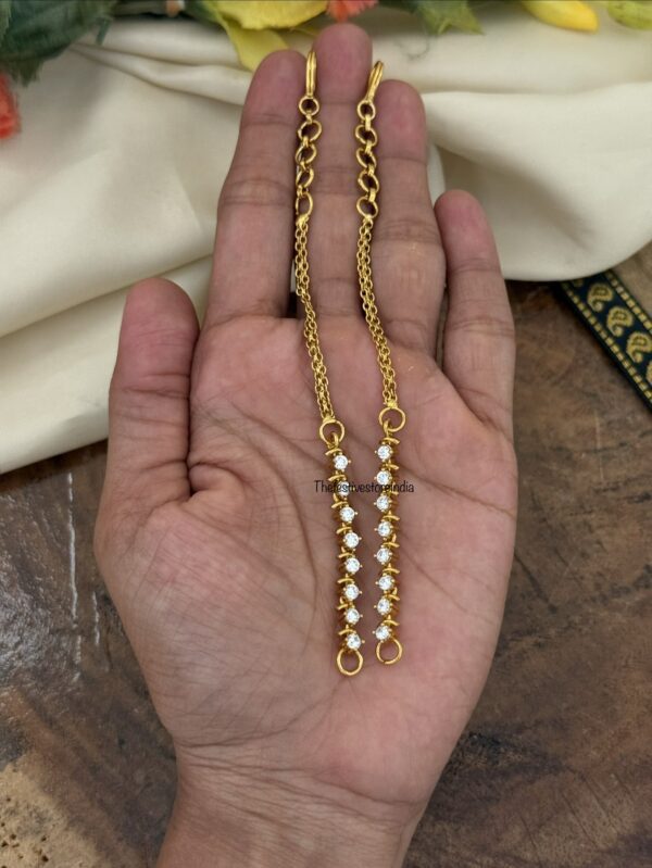 Diamonds maati - straight | ear chain