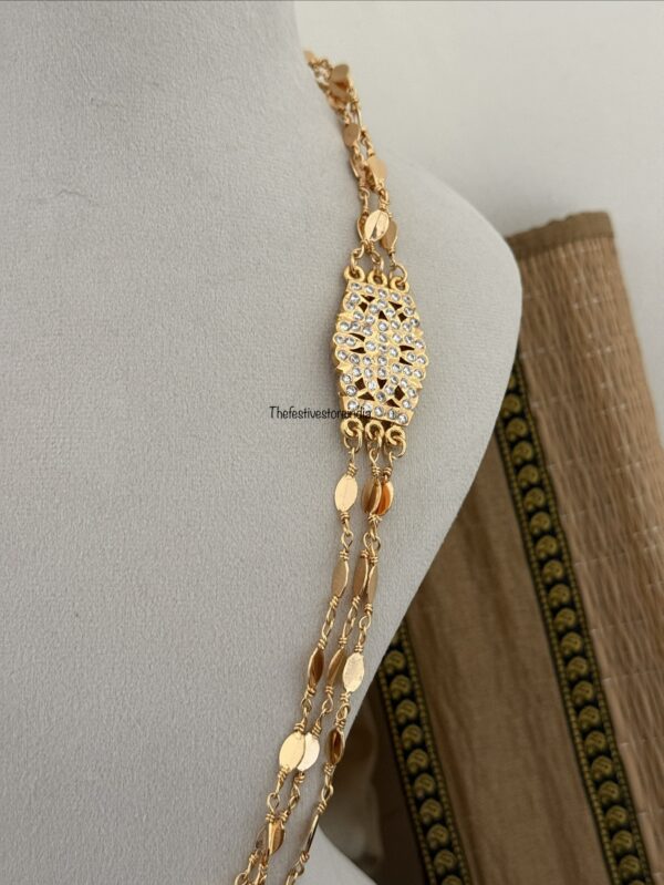 3 layer Avalakki Sara | Haara | 65cms | White stone mopp