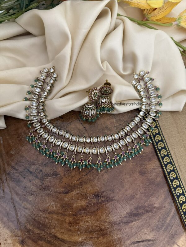 Unique 2 layer Victorian necklace set
