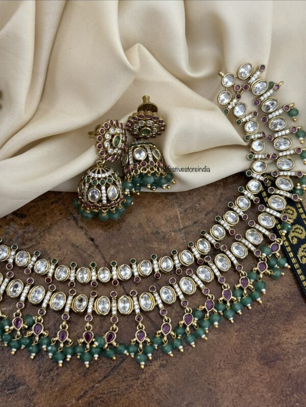 Unique 2 layer Victorian necklace set