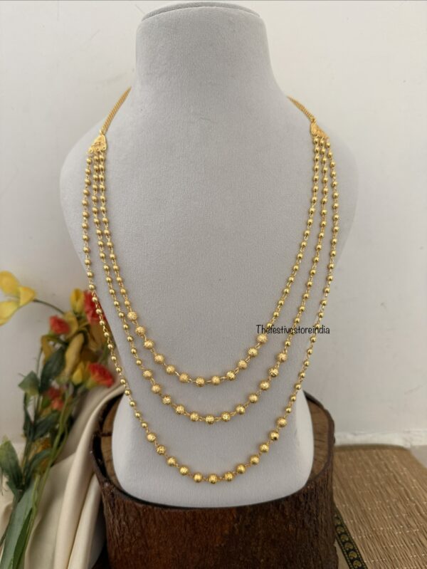 Budgeted lightweight 3 layer Mohan mala haara | Maala | 52cms